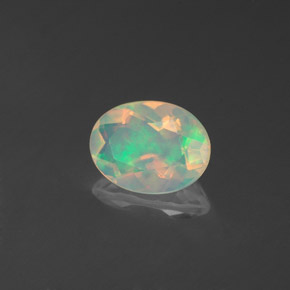 Opale naturale multicolore da 0,71 ct, trasparente, trasparente/traslucido
