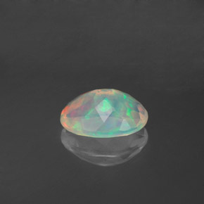 Opale naturale multicolore da 0,71 ct, trasparente, trasparente/traslucido