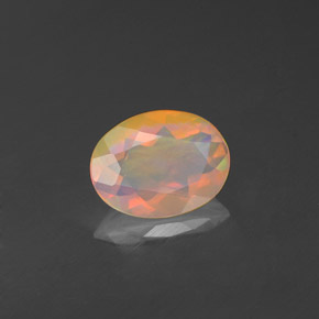 Opale naturale multicolore da 0,70 ct, trasparente, trasparente/traslucido