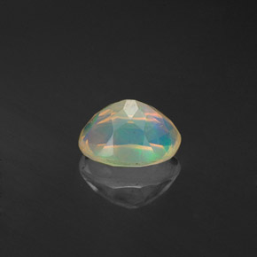 Opale naturale multicolore da 0,59 ct, trasparente, trasparente/traslucido