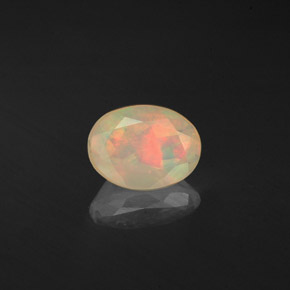 Opale naturale multicolore da 0,50 ct, trasparente, trasparente/traslucido
