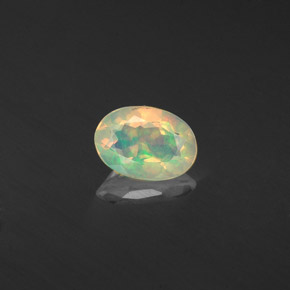 Opale naturale multicolore da 0,36 ct, trasparente, trasparente/traslucido