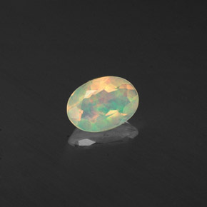 Opale naturale multicolore da 0,36 ct, trasparente, trasparente/traslucido
