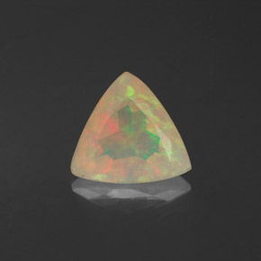 Opale naturale multicolore da 0,82 ct, trasparente, trasparente/traslucido