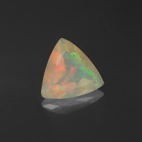 Opale naturale multicolore da 0,82 ct, trasparente, trasparente/traslucido