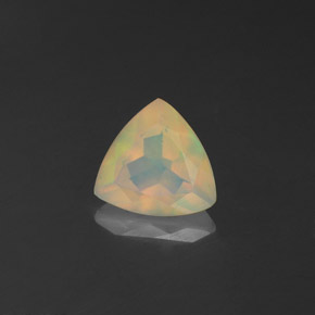 Opale naturale multicolore da 0,65 ct, trasparente, trasparente/traslucido