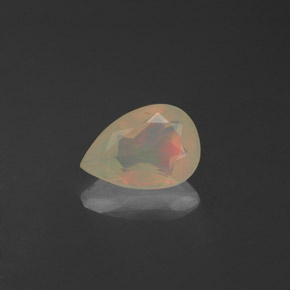 Opale naturale multicolore da 0,38 ct, trasparente, trasparente/traslucido