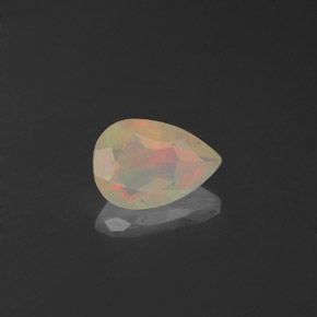Opale naturale multicolore da 0,38 ct, trasparente, trasparente/traslucido