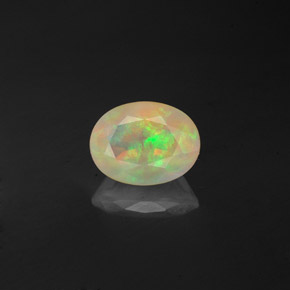 Opale naturale multicolore da 0,85 ct, trasparente, trasparente/traslucido