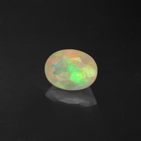 Opale naturale multicolore da 0,85 ct, trasparente, trasparente/traslucido