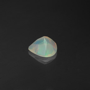 Opale naturale multicolore da 0,61 ct, trasparente, trasparente/traslucido