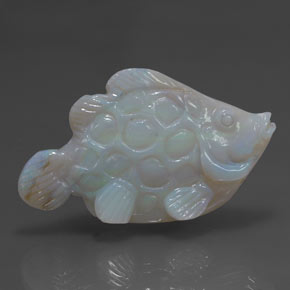 Opale naturale multicolore da 23,81 ct, forma fantasia, opaco
