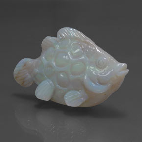 Opale naturale multicolore da 23,81 ct, forma fantasia, opaco