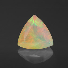 Opale naturale multicolore da 1,37 ct, trasparente, trasparente/traslucido