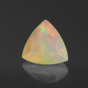Opale naturale multicolore da 1,37 ct, trasparente, trasparente/traslucido