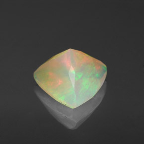 Opale naturale multicolore da 1,37 ct, trasparente, trasparente/traslucido