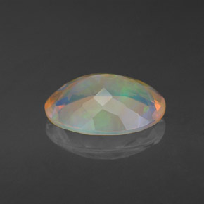 Opale naturale multicolore da 1,97 ct, trasparente, trasparente/traslucido