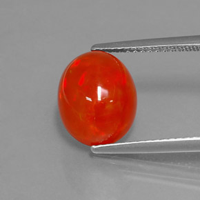 Opale naturale multicolore da 2,95 ct, trasparente, trasparente/traslucido