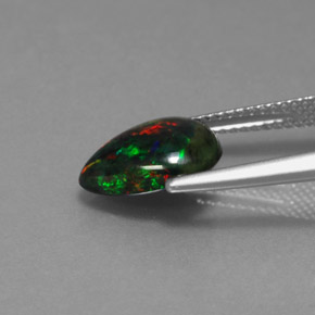 Opale Multicolore naturale da 1.83 ct, Forma a pera, Opaco