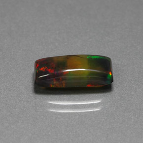 Opale Multicolore naturale da 2.73 ct, Taglio a baguette, Trasparente/Traslucido