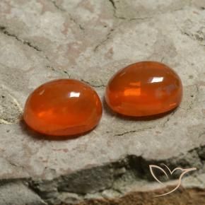 Gemme di Opale Arancio Intenso naturale da 2.03 ct, Ovale, Trasparente