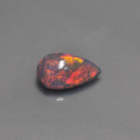 Opale Multicolore naturale da 1.26 ct, Forma a pera, Opaco