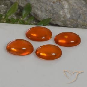 Gemme di Opale Arancio Medio naturale da 2.53 ct, Ovale, Trasparente