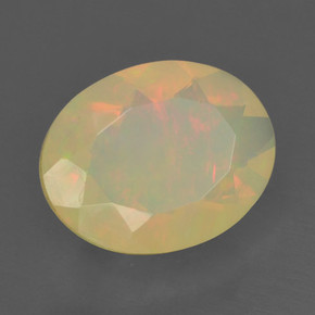 Opale Multicolore naturale da 1.27 ct, Taglio ovale, Traslucido