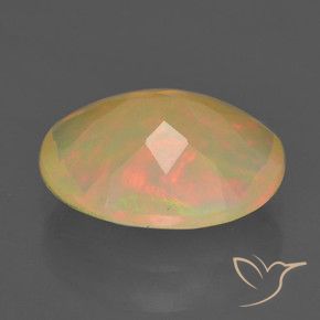 Opale Multicolore naturale da 1.30 ct, Ovale, Traslucido