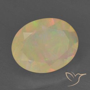 Opale Multicolore naturale da 1.23 ct, Ovale, Traslucido