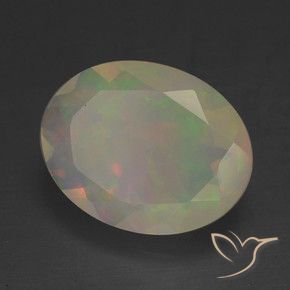 Opale Multicolore naturale da 1.10 ct, Ovale, Traslucido