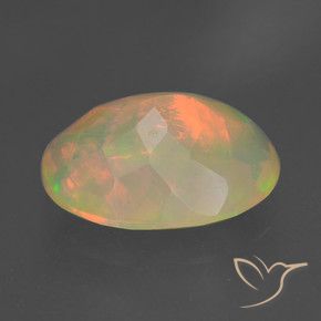 Opale Multicolore naturale da 1.33 ct, Ovale, Trasparente