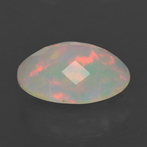 Opale Multicolore naturale da 1.26 ct, Taglio ovale, Traslucido