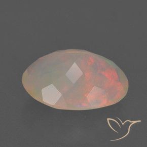 Opale Multicolore naturale da 1.37 ct, Ovale, Traslucido