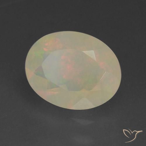 Opale Multicolore naturale da 1.13 ct, Ovale, Traslucido