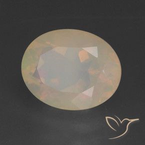 Opale Multicolore naturale da 1.92 ct, Ovale, Traslucido