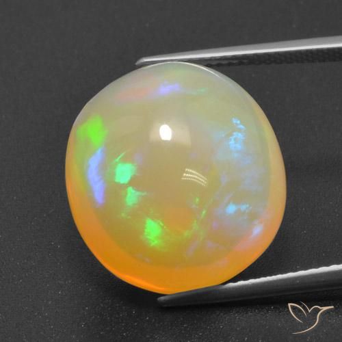 15.72ct Naturale Multicolore Opale, Ovale, Trasparente