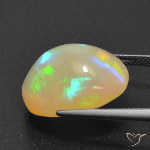 Opale Multicolore naturale da 15.72 ct, Ovale, Trasparente