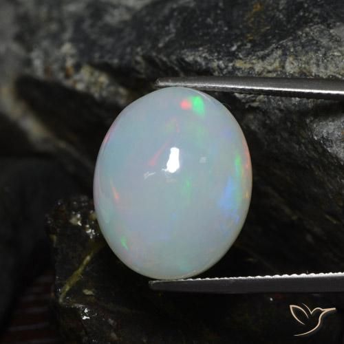 Opale Multicolore naturale da 13.64 ct, Ovale, Traslucido