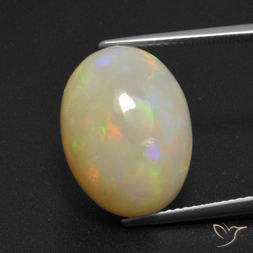 9.66ct Naturale Multicolore Opale, Ovale, Traslucido