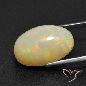 Opale Multicolore naturale da 9.66 ct, Ovale, Traslucido