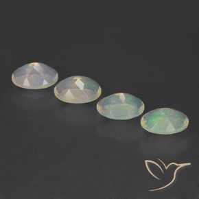Gemme di Opale Multicolore naturale da 1.97 ct, Ovale, Trasparente