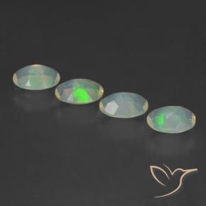 Gemme di Opale Multicolore naturale da 1.64 ct, Ovale, Trasparente
