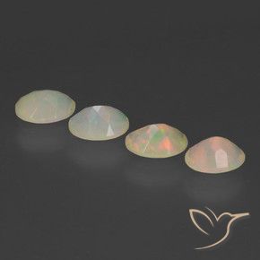 Gemme di Opale Multicolore naturale da 1.82 ct, Ovale, Trasparente