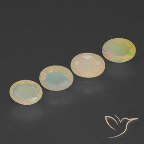 Gemme di Opale Multicolore naturale da 1.81 ct, Ovale, Trasparente