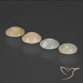 Gemme di Opale Multicolore naturale da 1.81 ct, Ovale, Trasparente