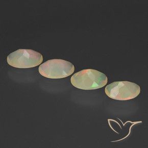 Gemme di Opale Multicolore naturale da 1.68 ct, Ovale, Trasparente