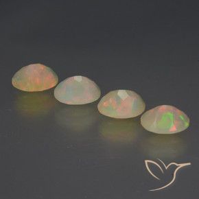 Gemme di Opale Multicolore naturale da 2.23 ct, Ovale, Trasparente