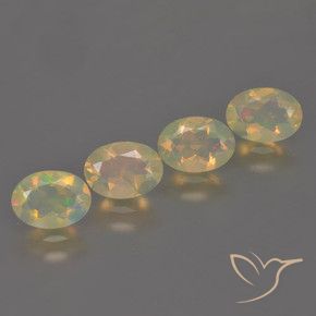 Gemme di Opale Multicolore naturale da 1.81 ct, Ovale, Trasparente