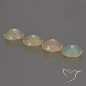 Gemme di Opale Multicolore naturale da 1.81 ct, Ovale, Trasparente